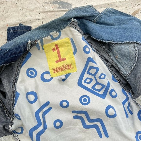 Vintage 80’s/90’s Deconstructed Jeans Denim Jacket, Small - Picture 4 of 6